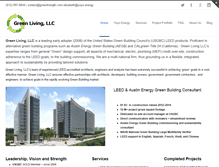 Tablet Screenshot of greenlivingllc.com